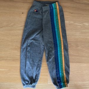 Aviator Nation Kids 5-Stripe sweatpants
